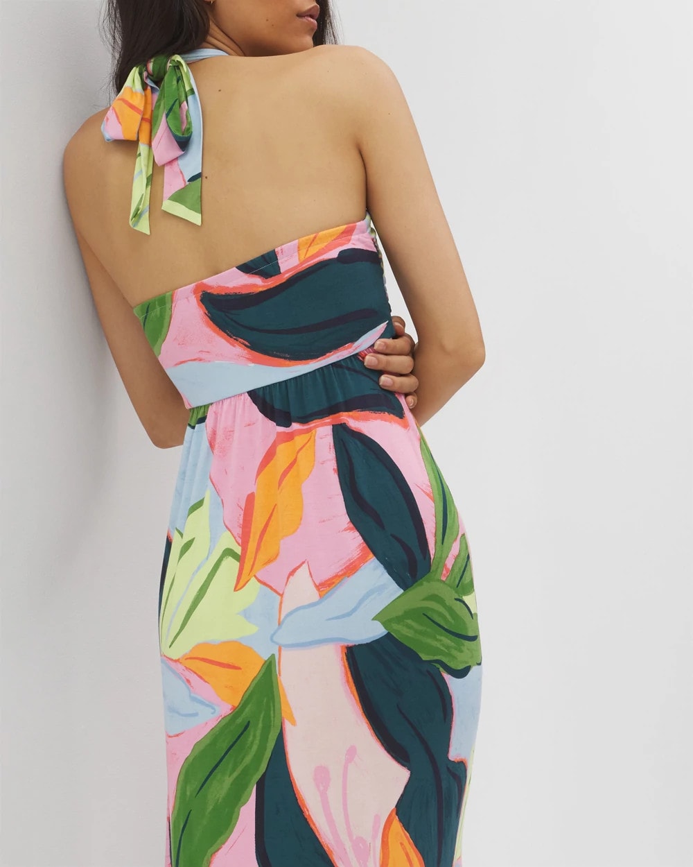 FLIRTY FLORA DARK SEA Retreat Maxi Bra Dress