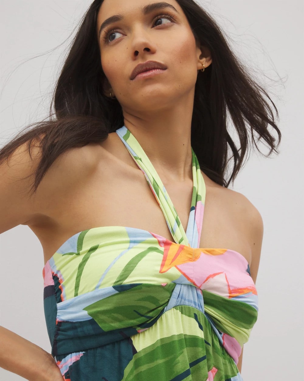 FLIRTY FLORA DARK SEA Retreat Maxi Bra Dress