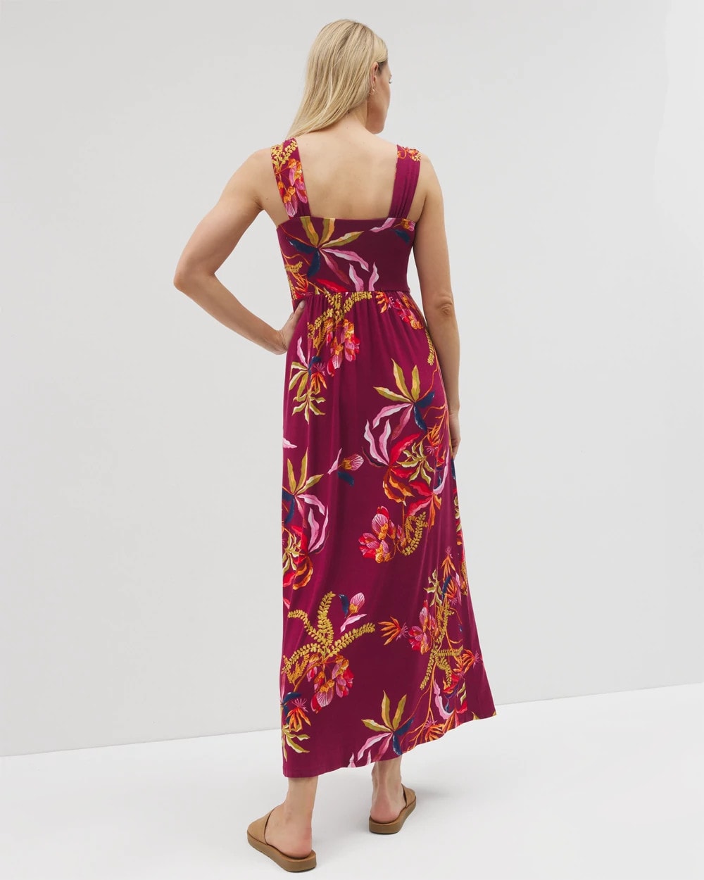 SUNRISE FLORA RED BEAUTY Bahia Maxi Bra Dress