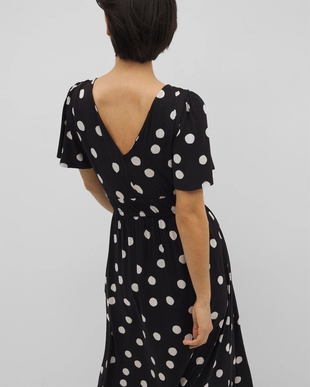 MOVEMENT DOT BLACK Oasis Midi Bra Dress