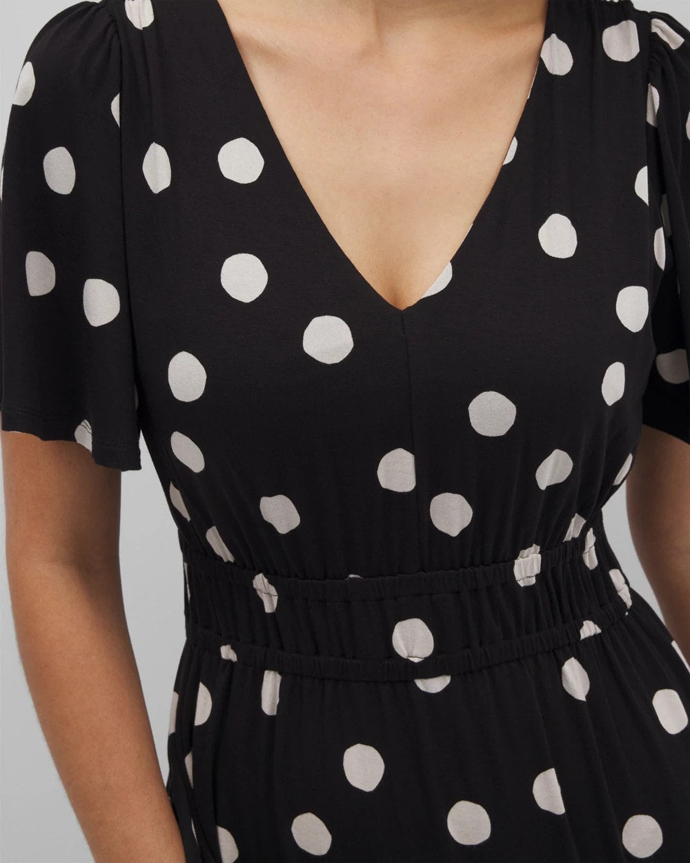 MOVEMENT DOT BLACK Oasis Midi Bra Dress