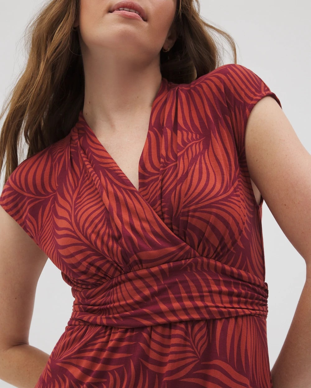 PEACEFUL PALMS MID VELVET Mini Bra Dress