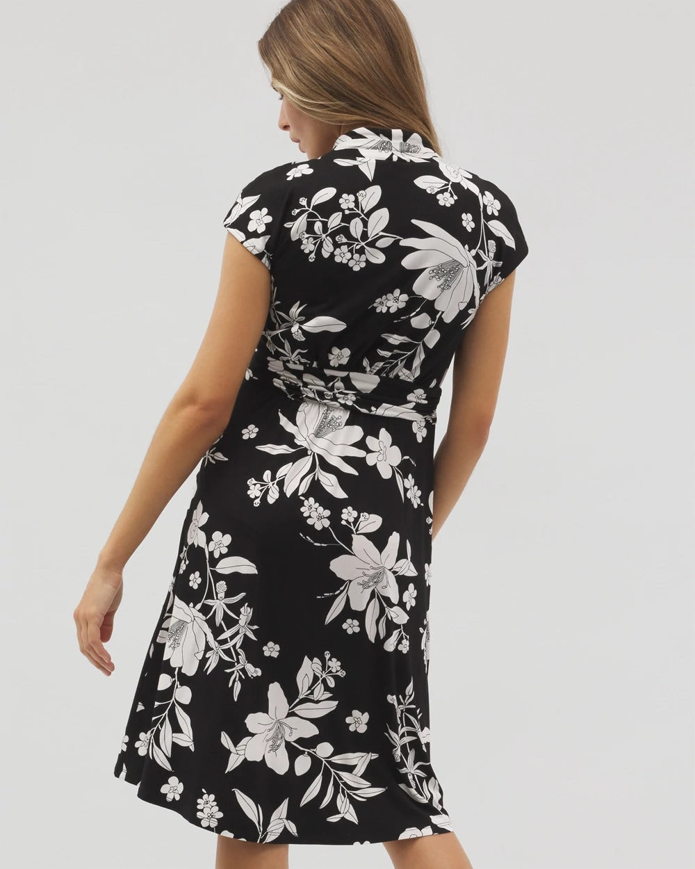 PLUMERIA DREAM G BLACK Mini Bra Dress