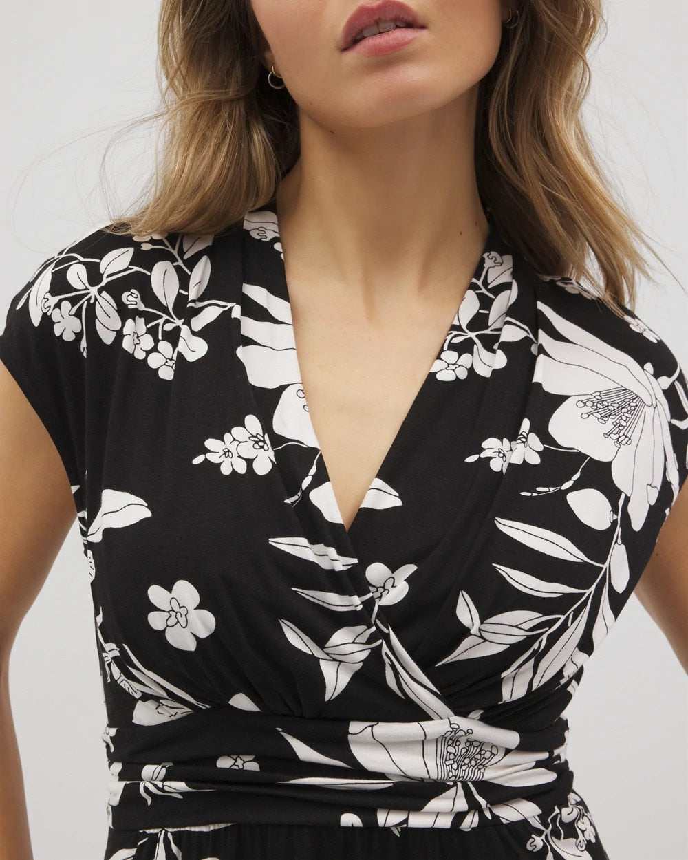 PLUMERIA DREAM G BLACK Mini Bra Dress