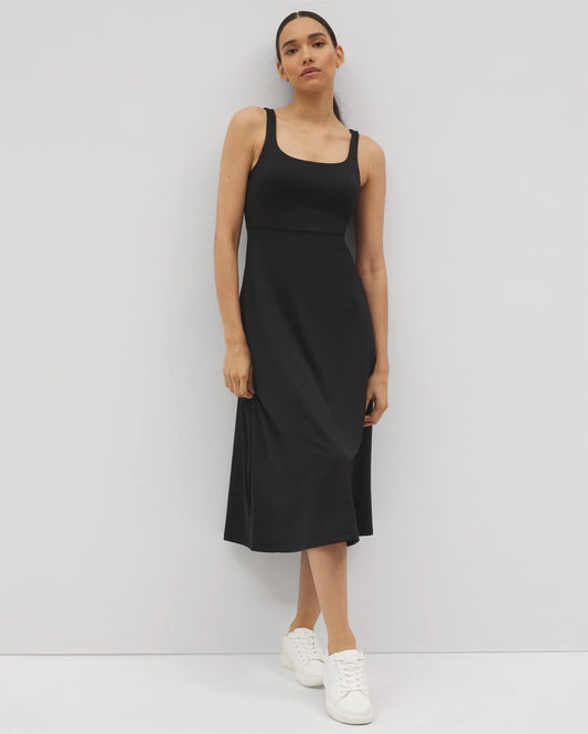 BLACK Lounge Square Neck Midi Dress