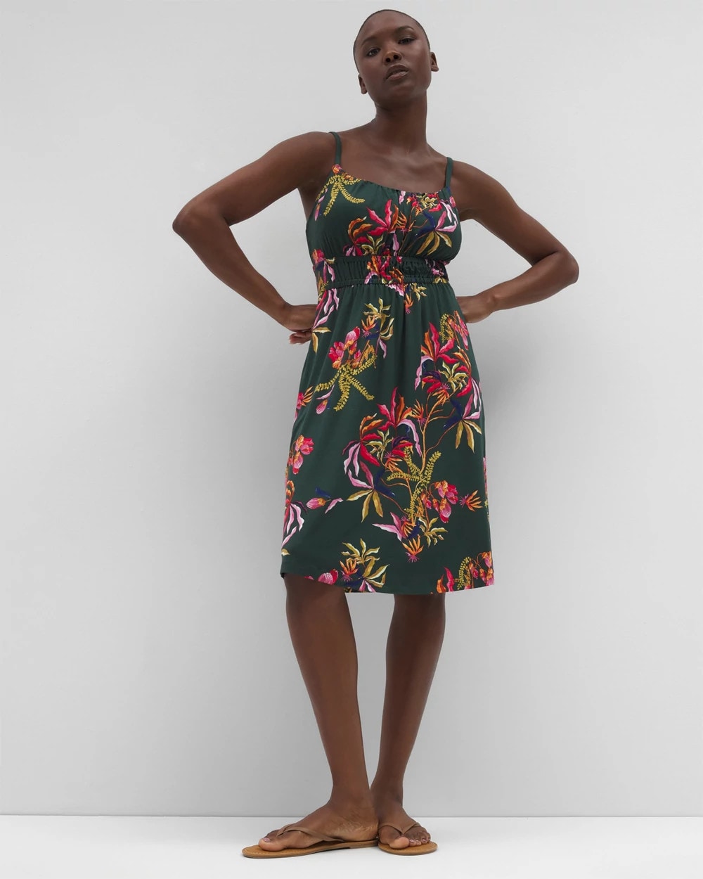 SUNRISE FLORA M EMERALD Paradiso Short Bra Dress