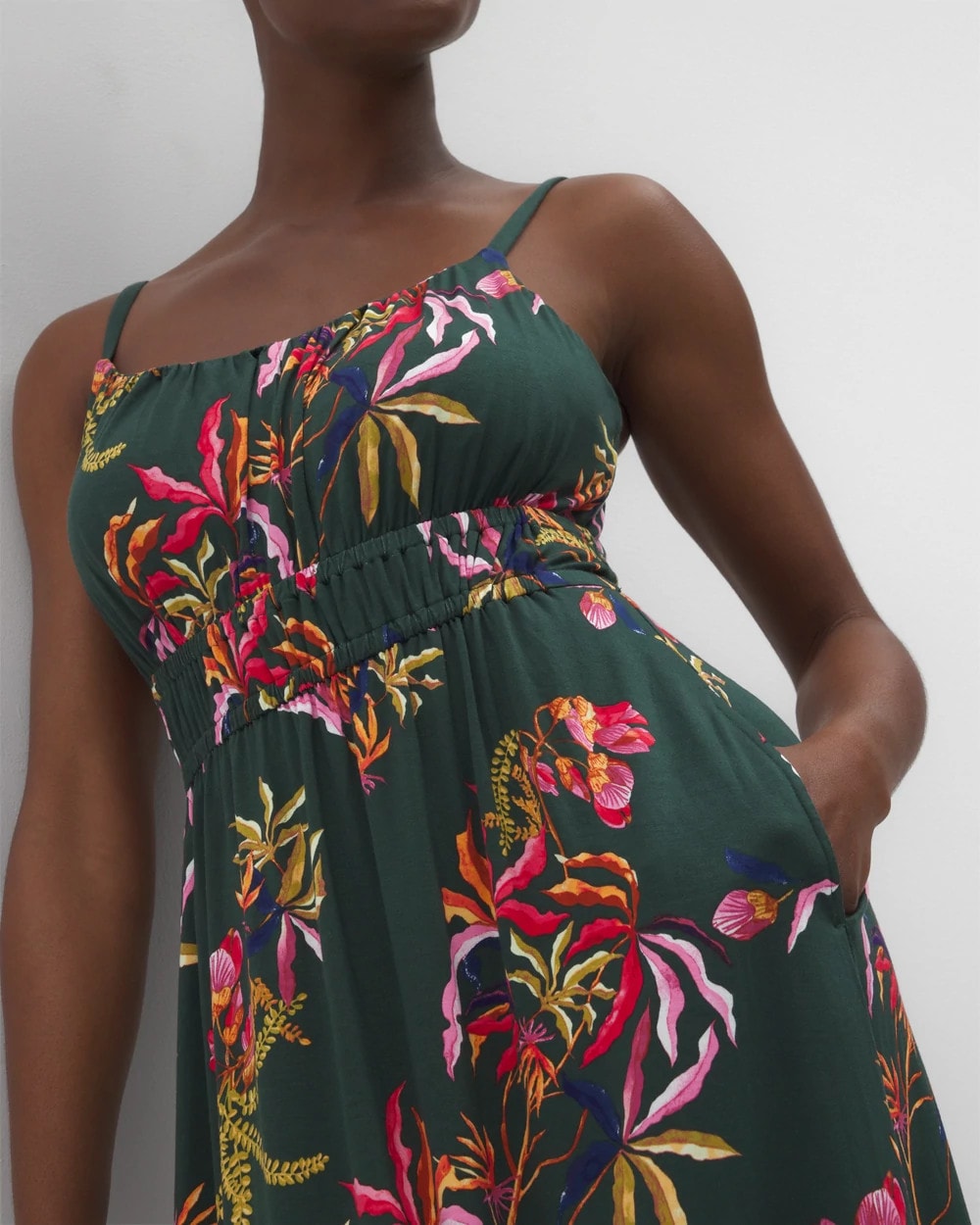 SUNRISE FLORA M EMERALD Paradiso Short Bra Dress