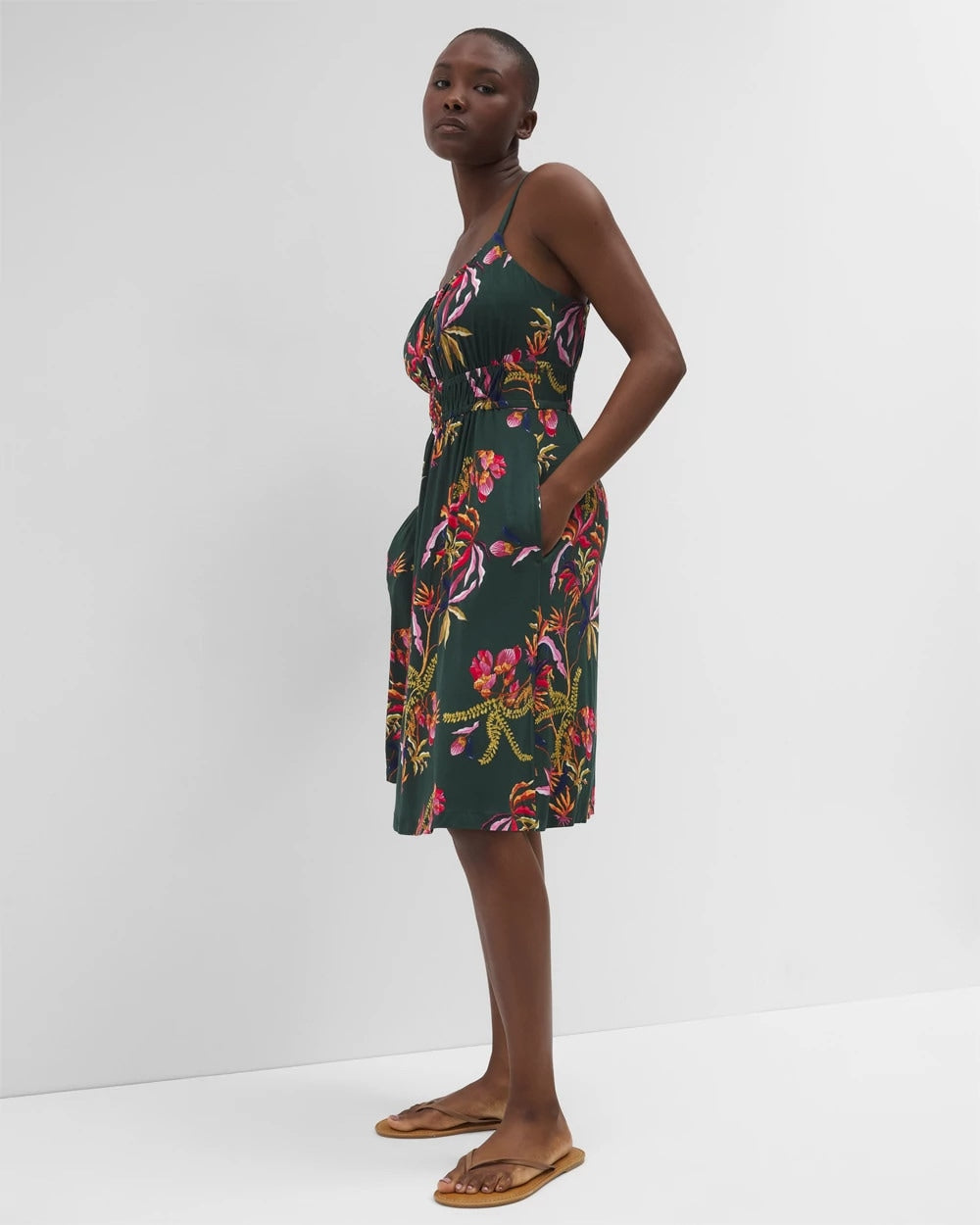 SUNRISE FLORA M EMERALD Paradiso Short Bra Dress