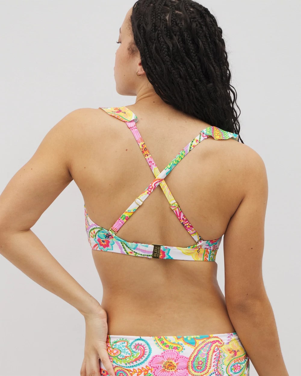MULTI Bleu Rod Beattie All Set For Summer Over the Shoulder Underwire Bikini