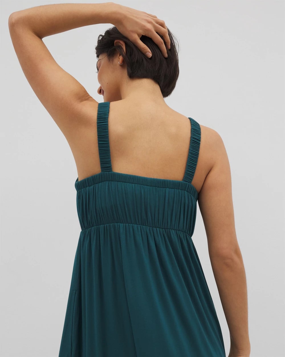 DEEP TEAL Cabana Midi Bra Dress