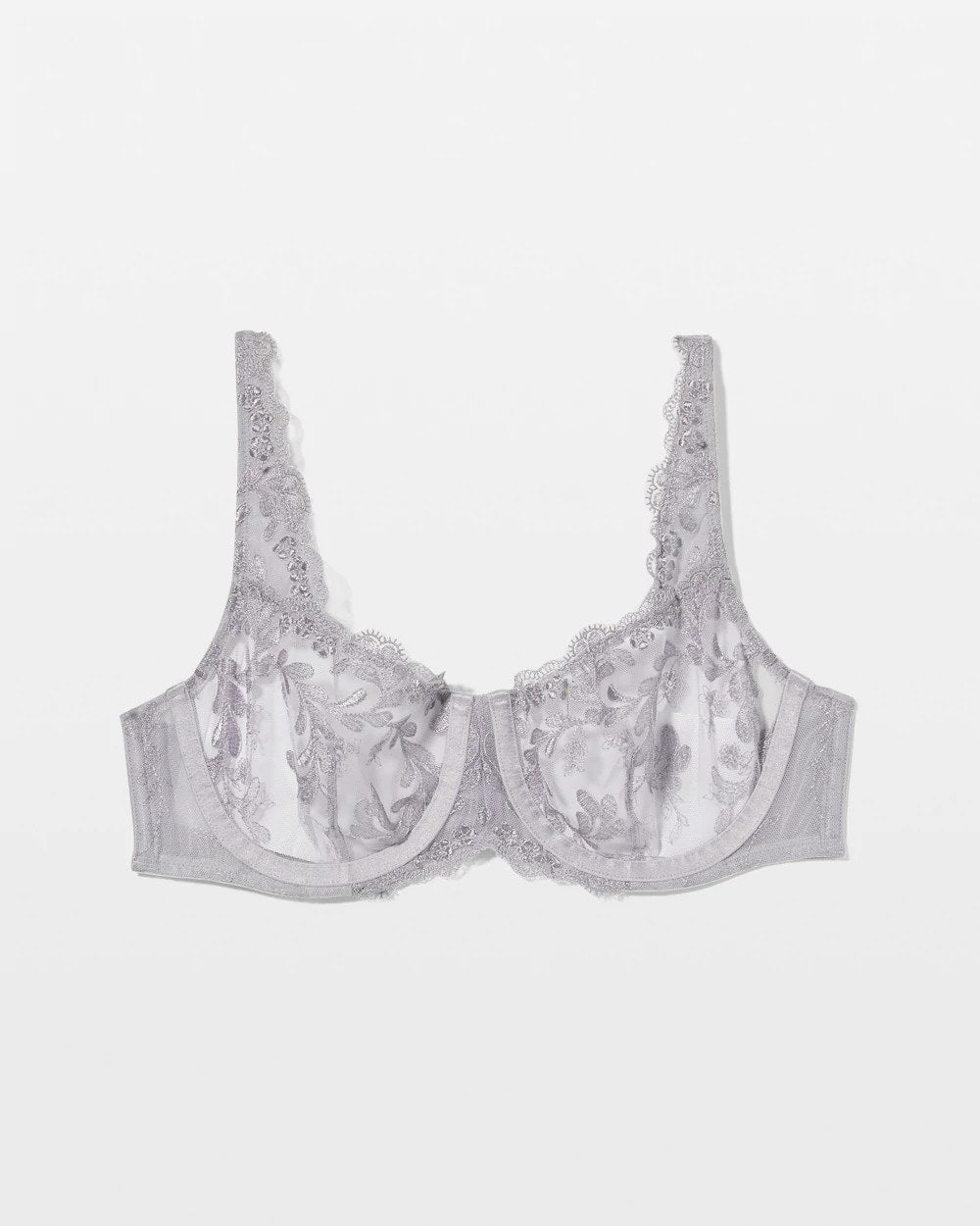 MOONSTONE Sensuous Embroidery Balconette Bra