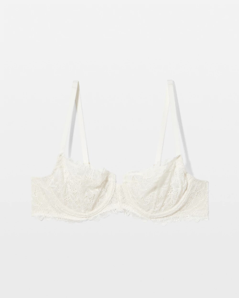 IVORY Soma Balconette Unlined Bra with Lace