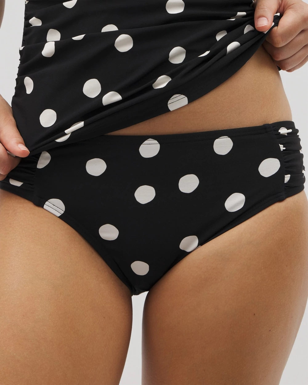 MOVEMENT DOT MINI B Soma Swim Ruched Bikini Bottoms