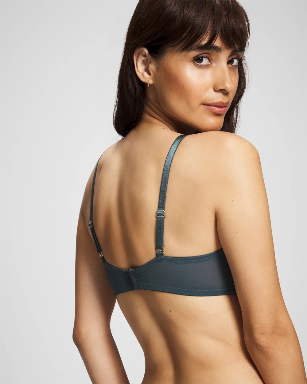 PETROL W GREEN MIST Unlined Bra