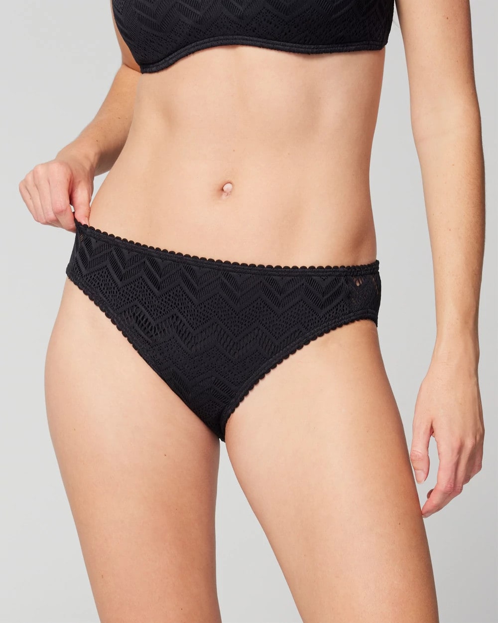 BLACK Crochet Hipster