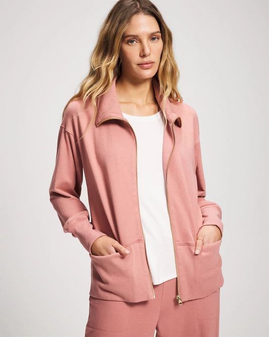 CINDER ROSE Essential Terry Jacket