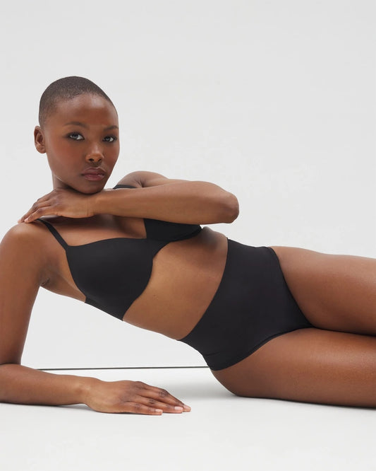 BLACK Second Skin by Soma Mid-Level Shaping Seamless Thong