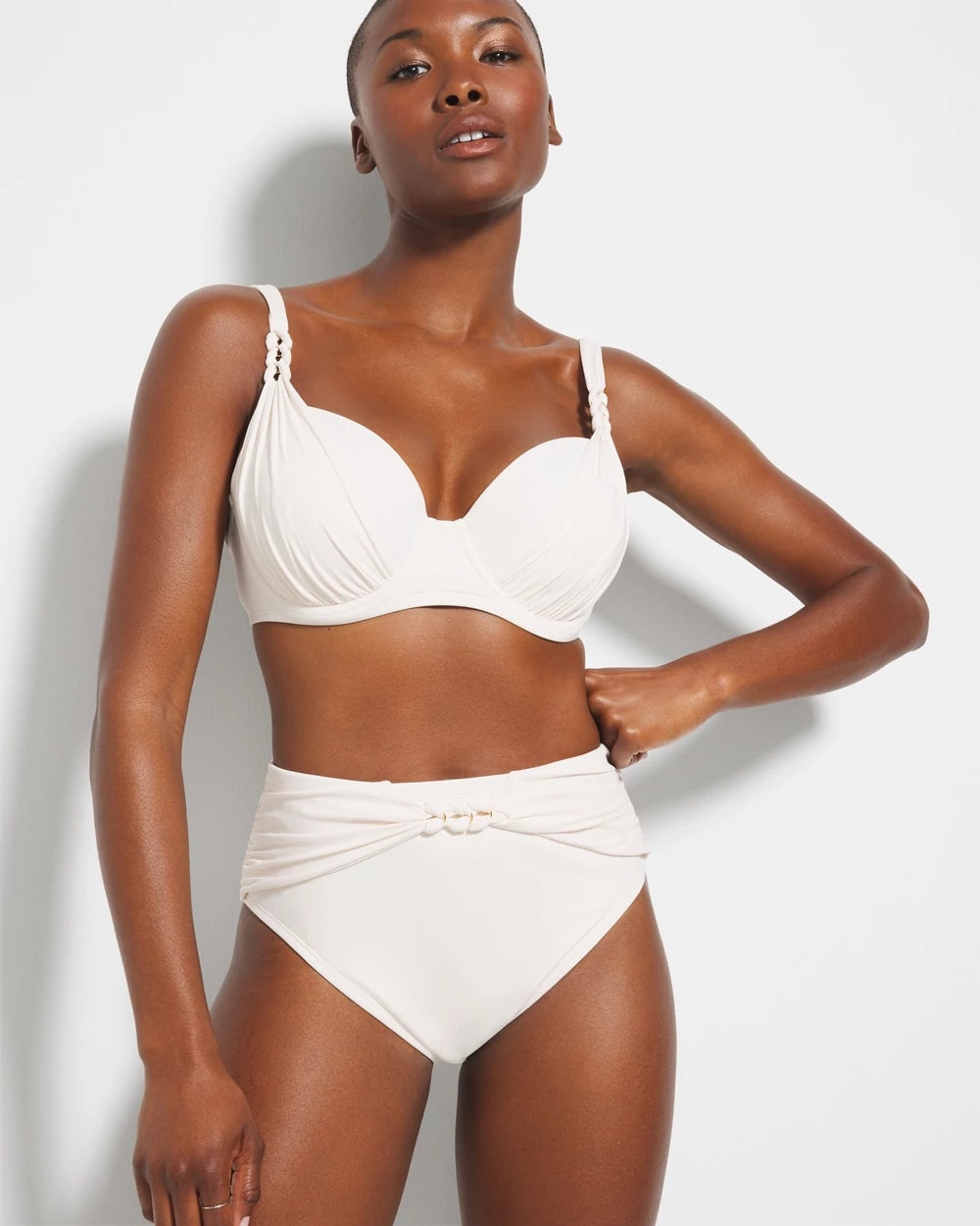 COCONUT WATER Ring Master High-Waist Swim Bottom