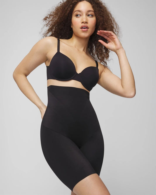 BLACK Mid-Level Shaping Vanishing Edge High-Waist Thigh Slimmer