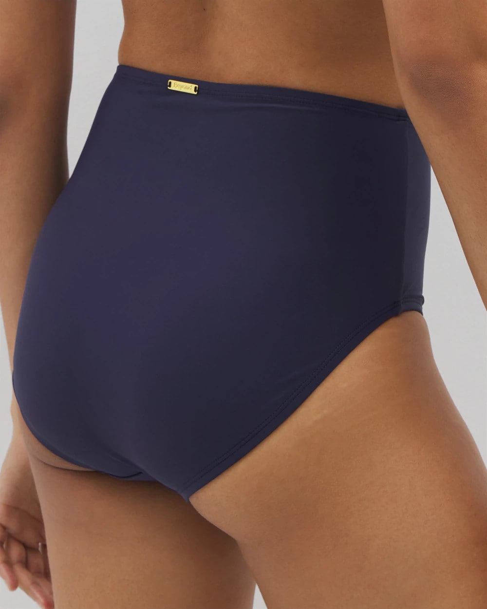 DARK NAVY Beyond Control Sea Life High-Waist Swim Bottom
