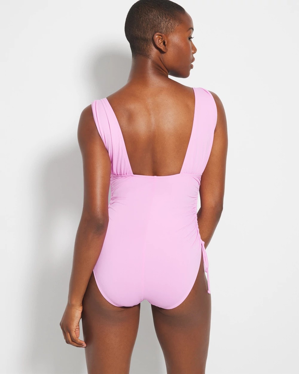 META MAUVE V-Neck One-Piece
