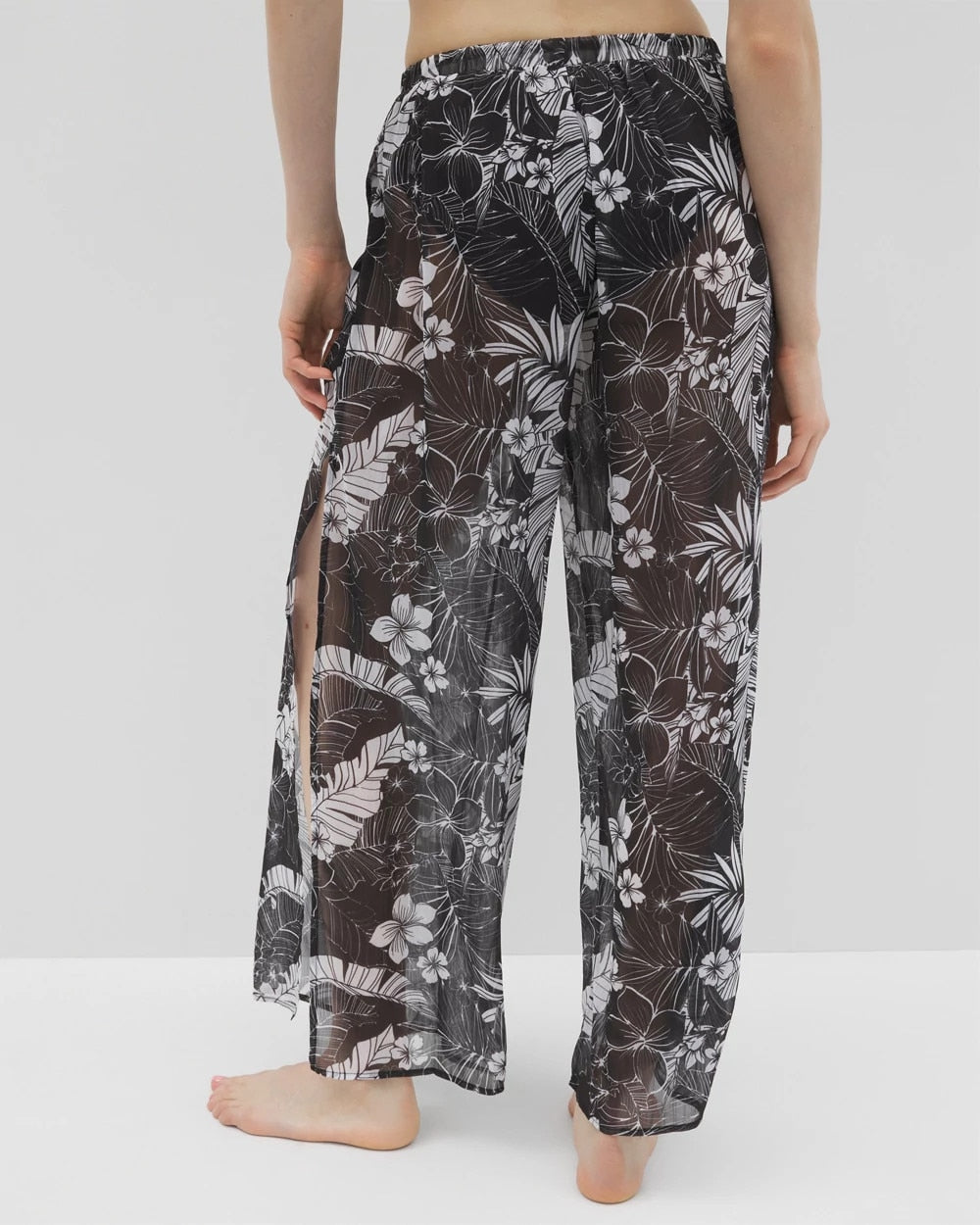 BLACK Double Duty Side Slit Pant
