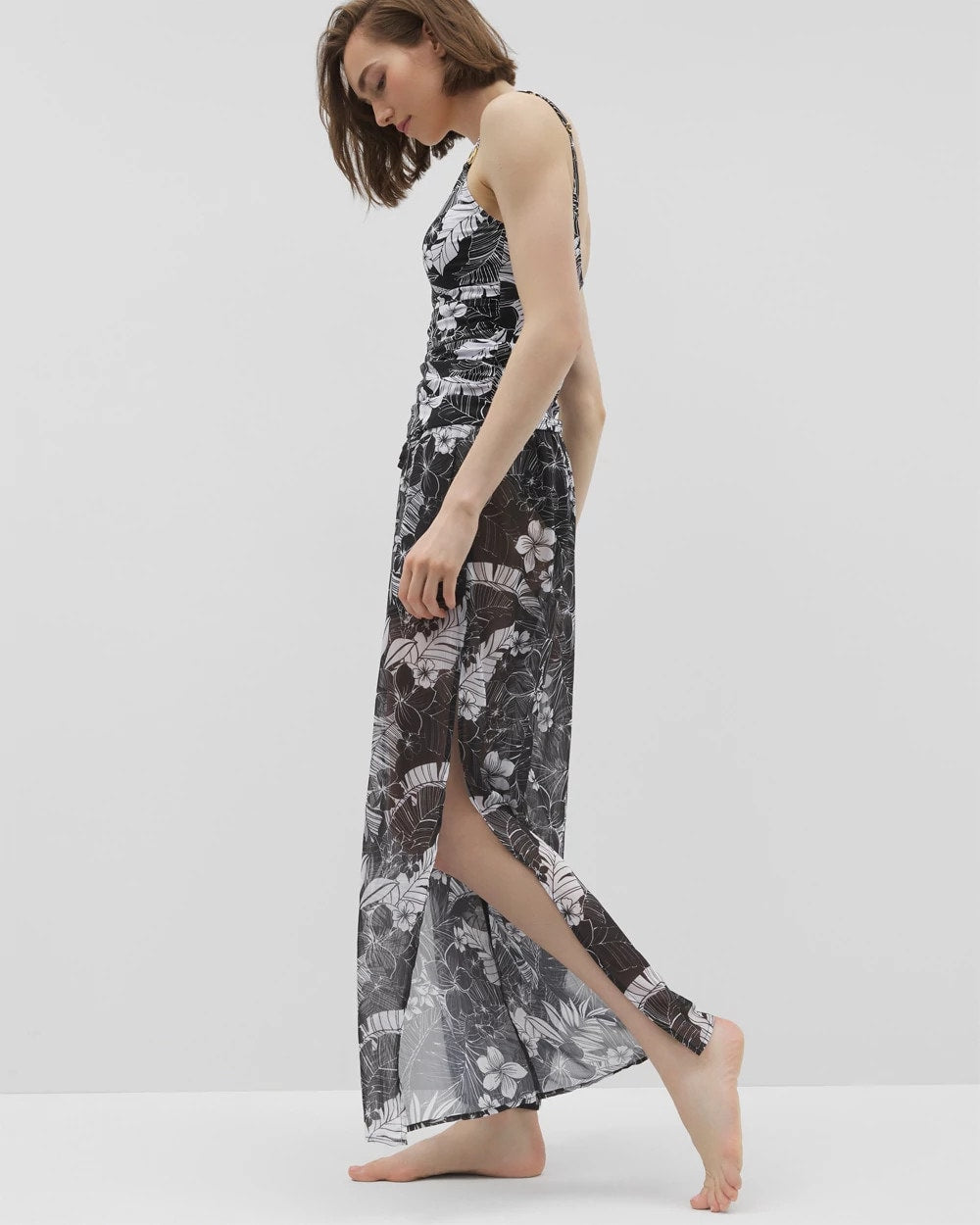 BLACK Double Duty Side Slit Pant