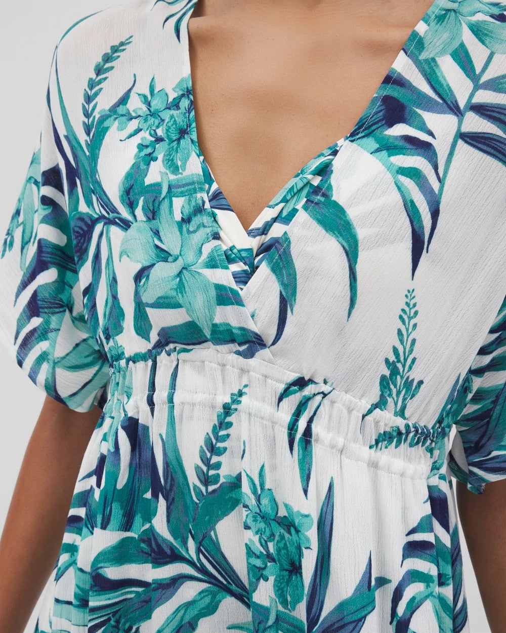 PALM PERFECT COCONUT Rayon Crepe Cover Up