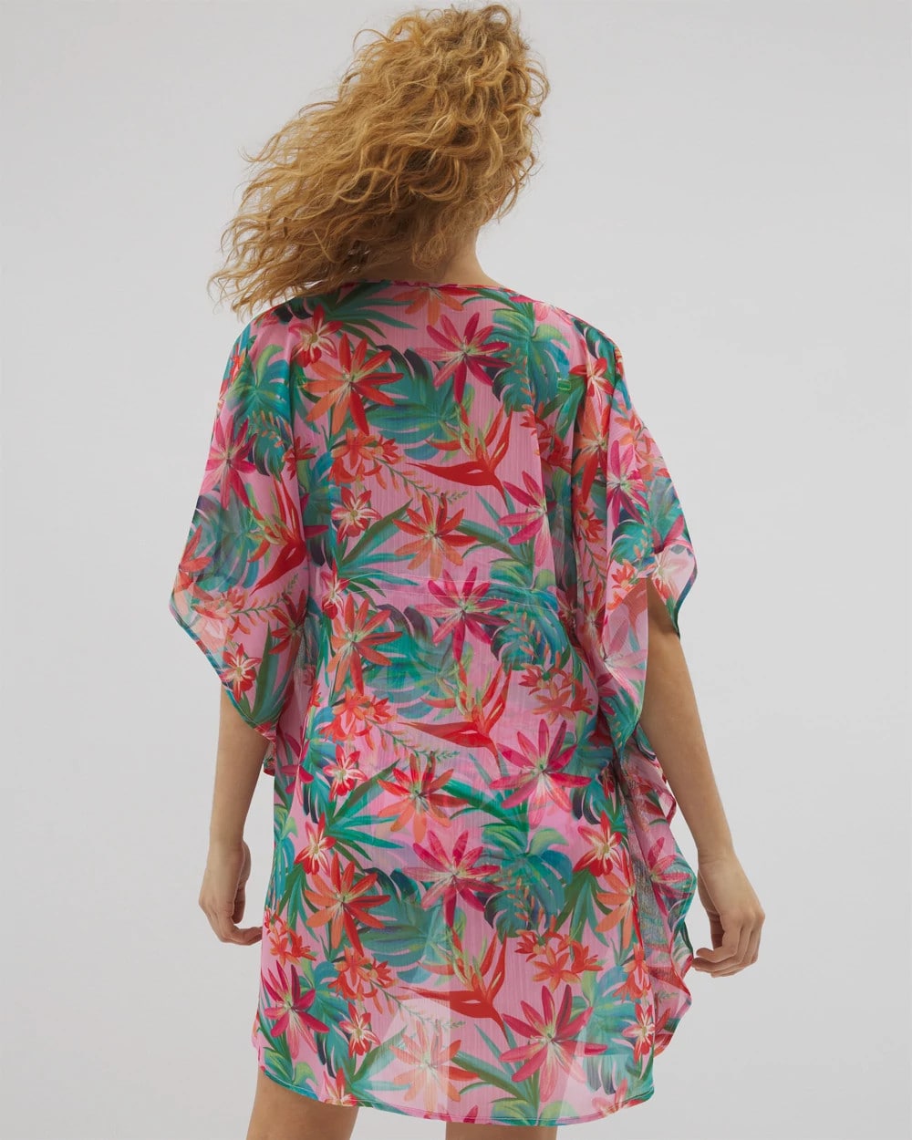 MULTI Everything Under the Sun Chiffon Caftan