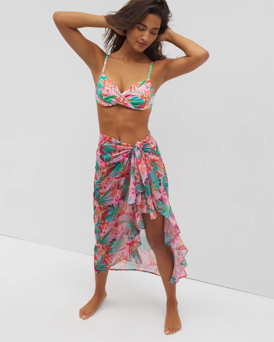 MULTI Everything Under the Sun Ruffle Pareo