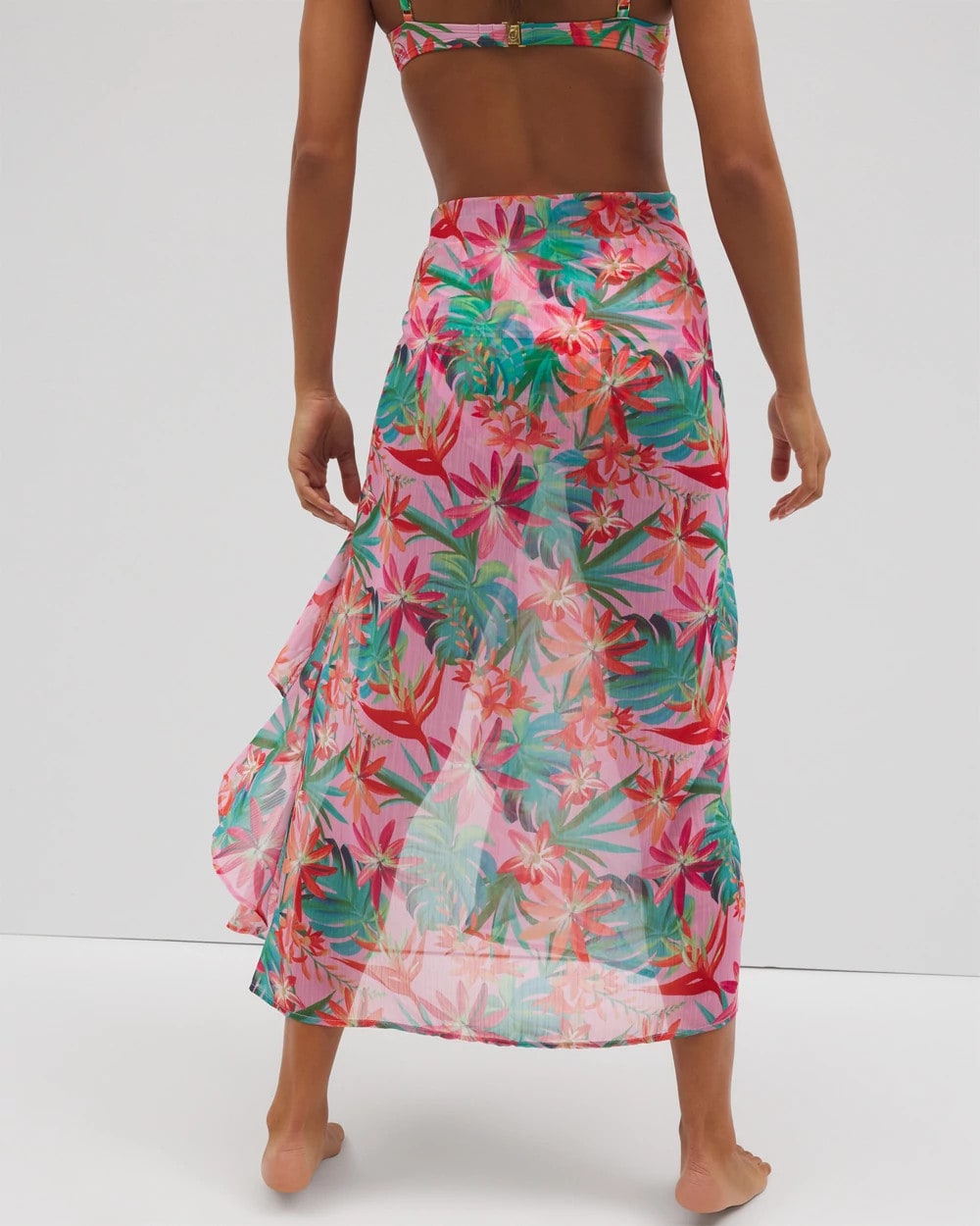 MULTI Everything Under the Sun Ruffle Pareo