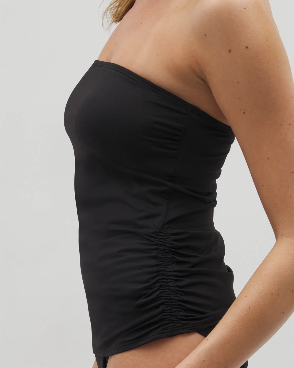 BLACK Bandeau Tankini Top