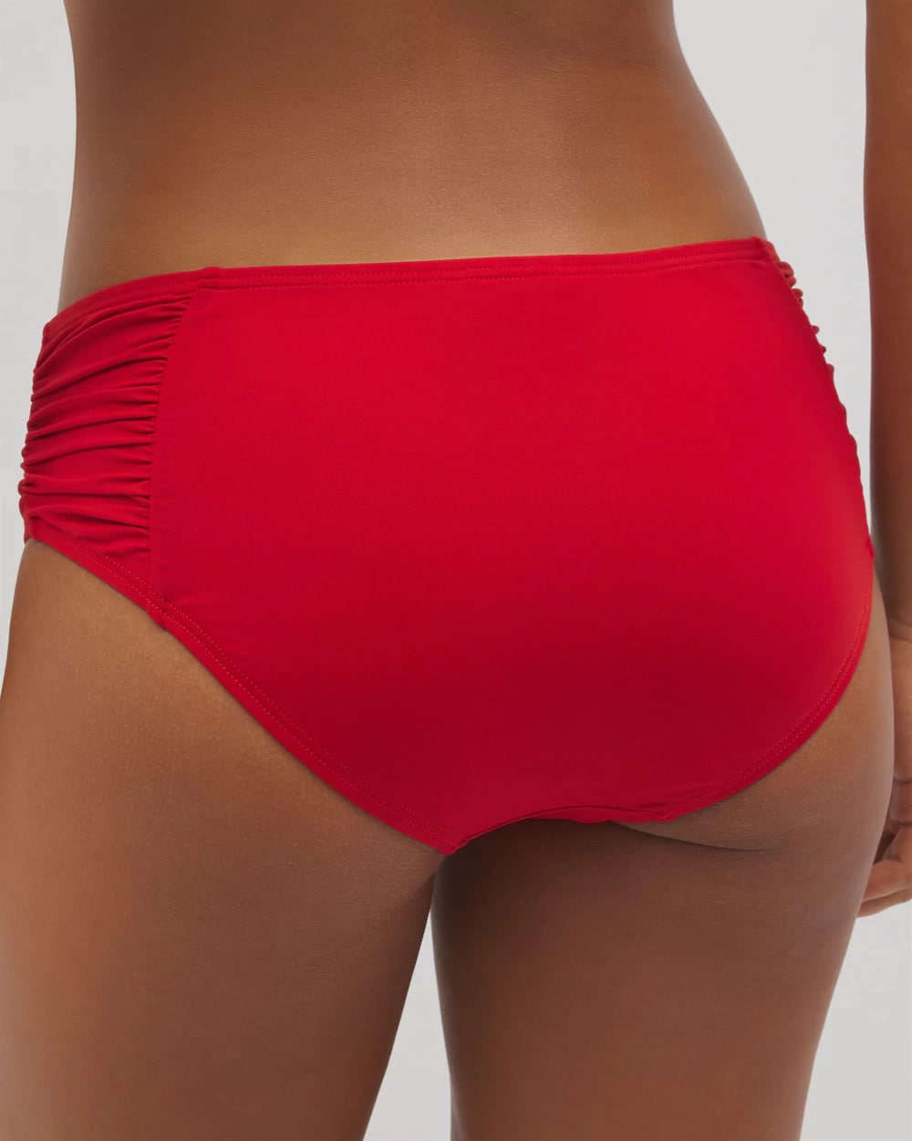 BARBADOS CHERRY Ruched Bikini Bottoms
