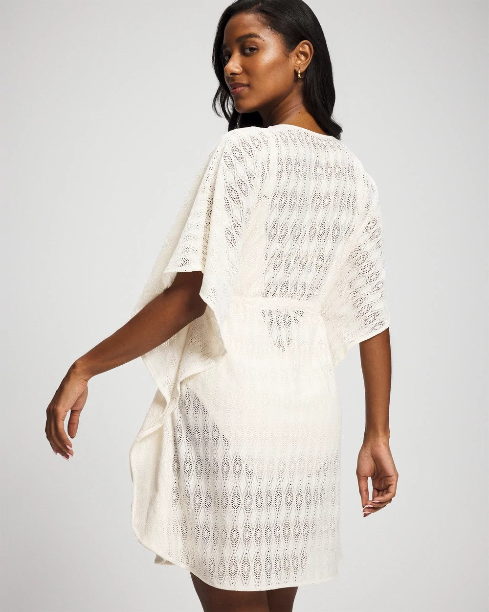 COCONUT WATER Sunkissed Crochet Chiffon Caftan