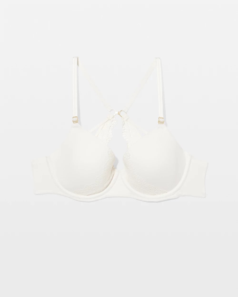 IVORY Perfect Coverage Convertible Bra with Lace back