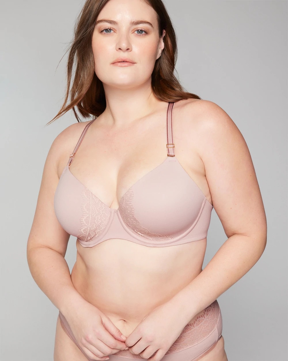 ADOBE ROSE Perfect Coverage Convertible Bra with Lace back