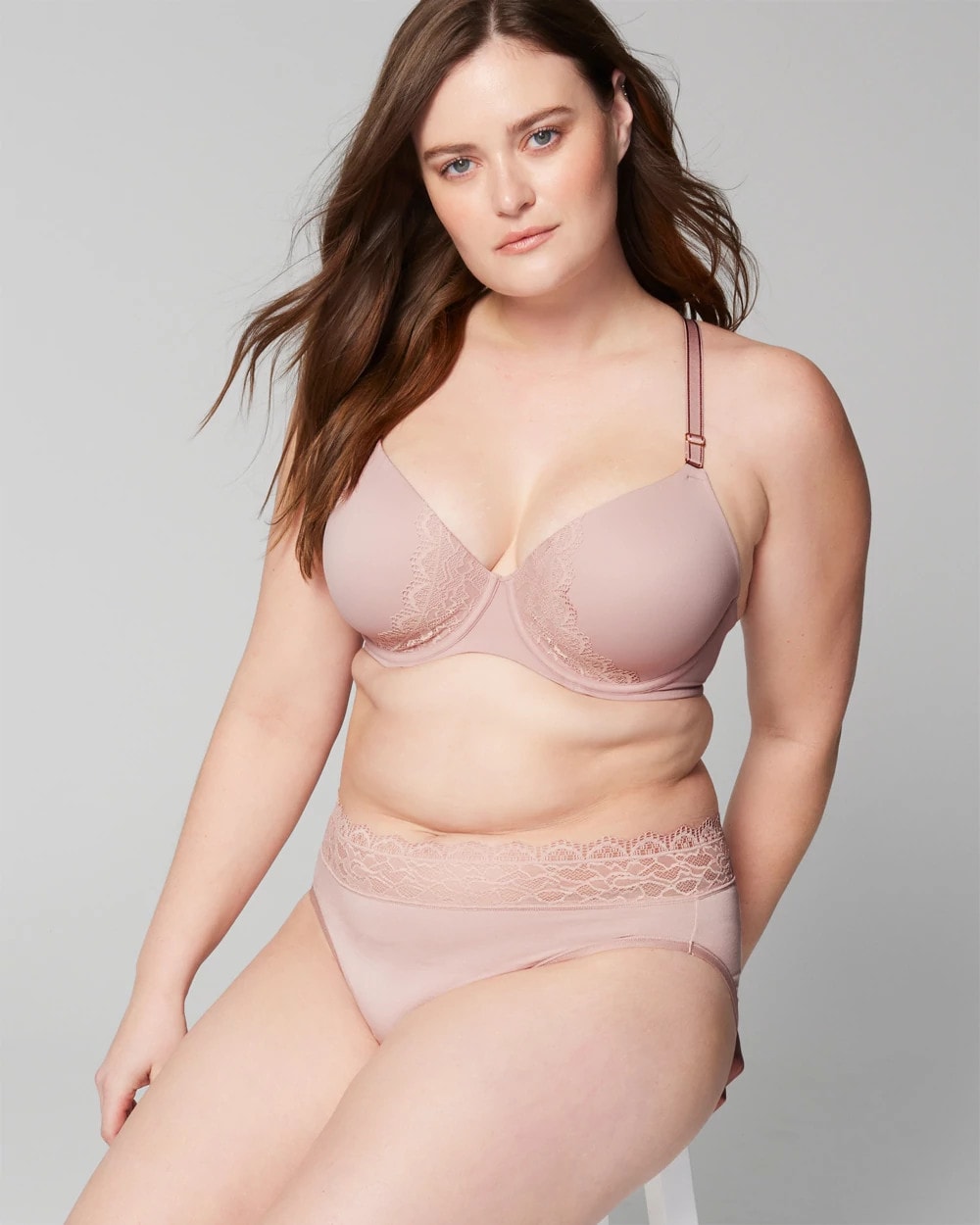 ADOBE ROSE Perfect Coverage Convertible Bra with Lace back