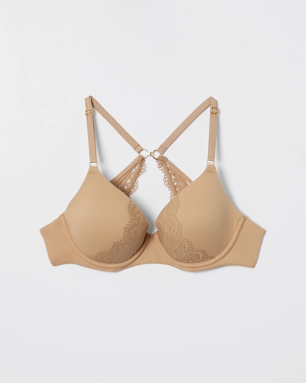 WARM AMBER Perfect Coverage Convertible Bra with Lace back